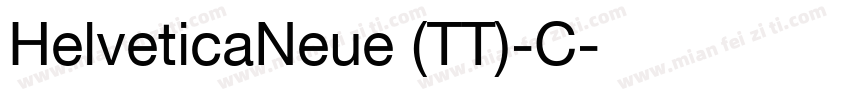 HelveticaNeue (TT)-C字体转换